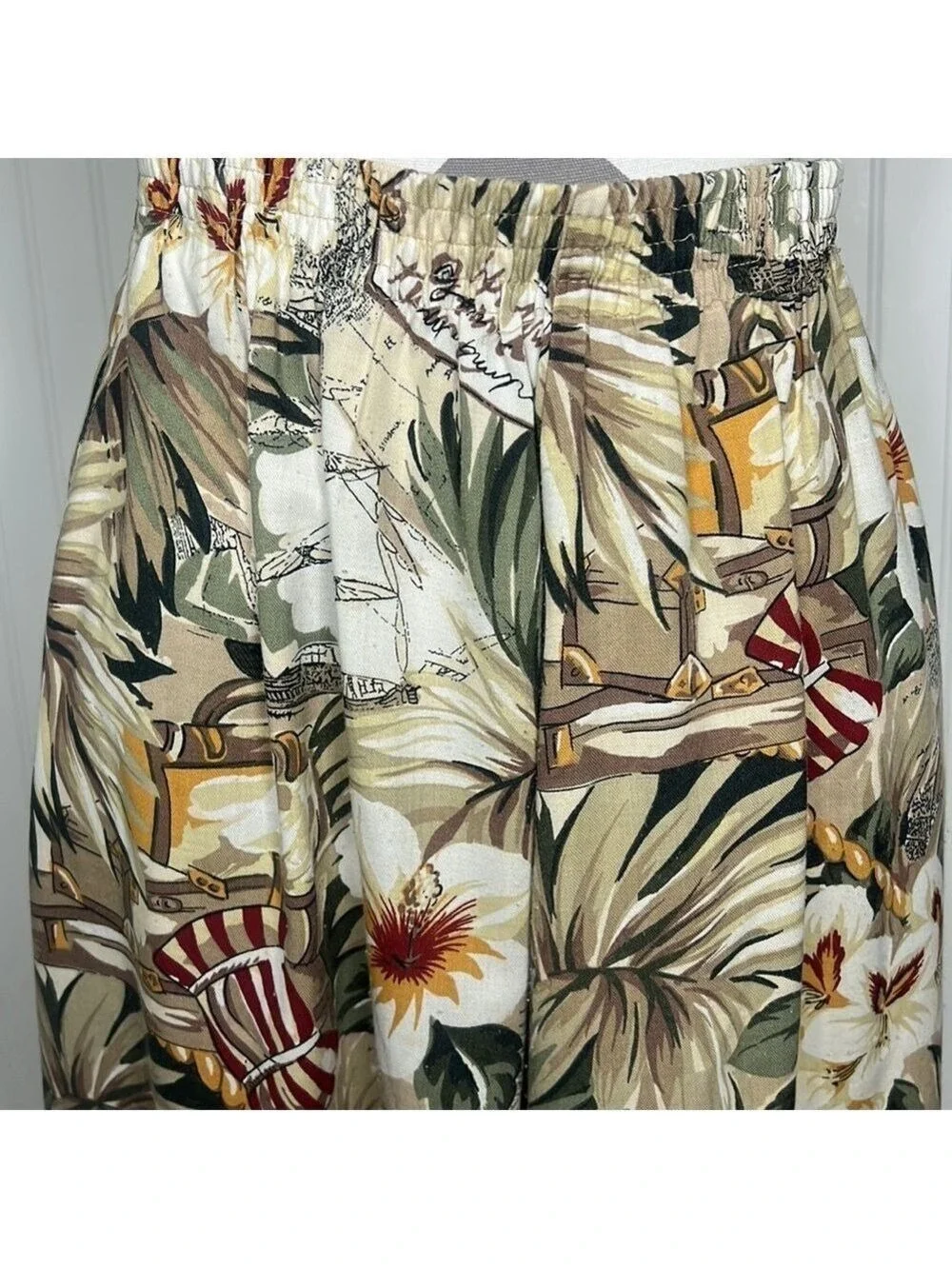 Alfred Dunner Tropical Print Skirt Size 14 Petite